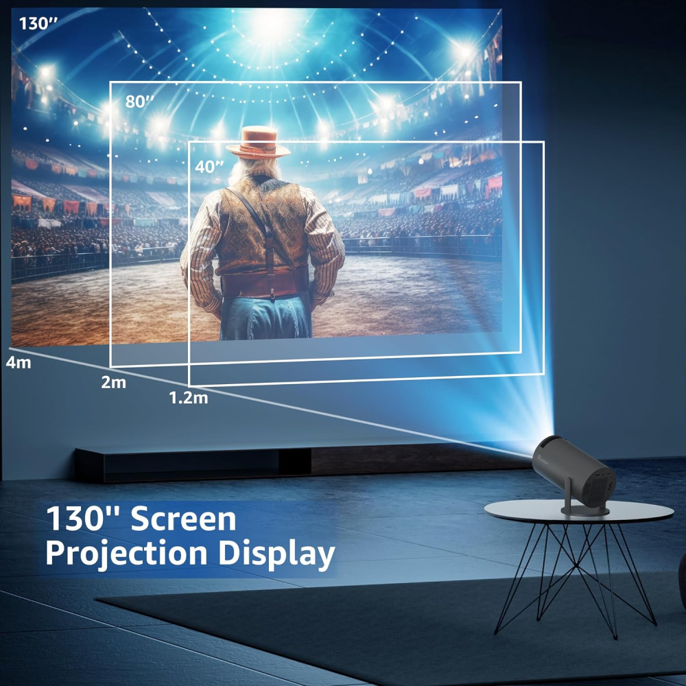 Mini Proyector HY300 con WiFi y Bluetooth – Tu Cine en Casa, Donde Quieras