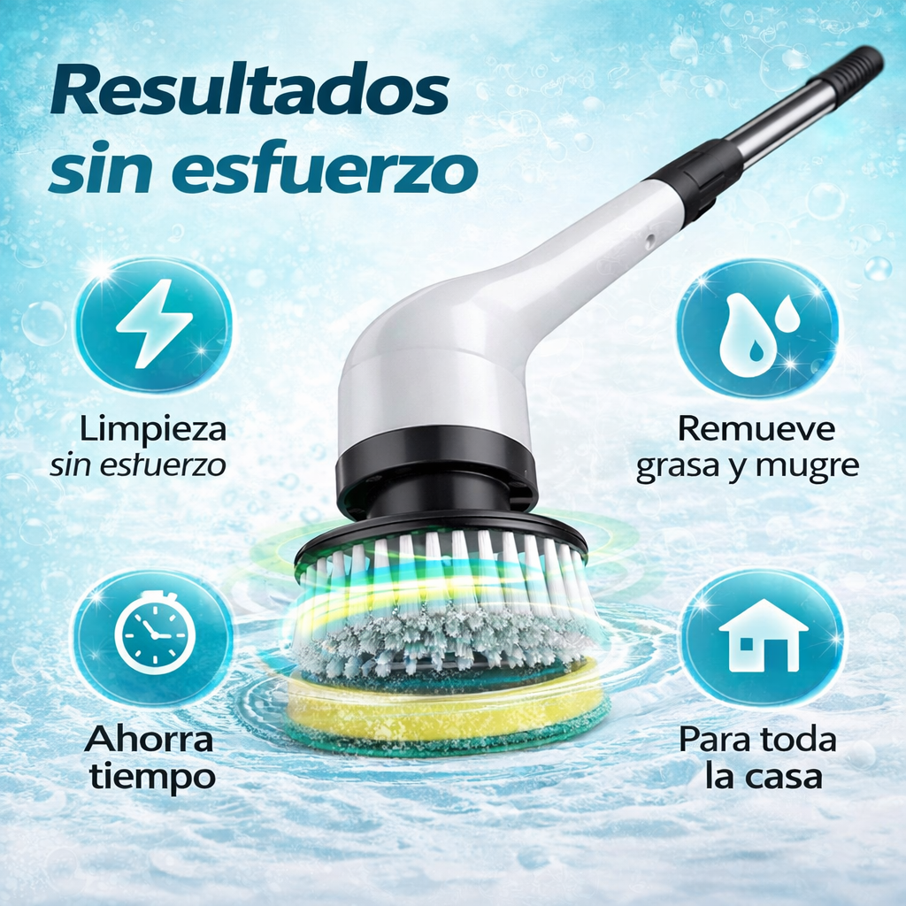 Cepillo Eléctrico Giratorio 9 en 1 – Transforma tu Rutina de Limpieza